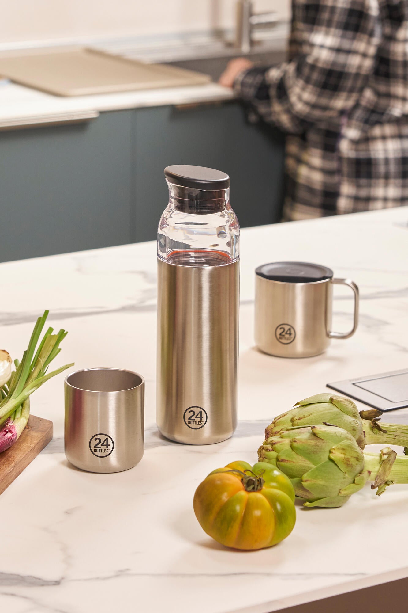 Casa karaffel, 1L – Brushed Steel